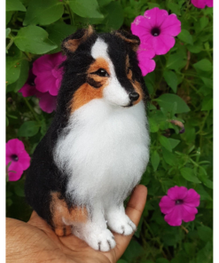 Shetland Sheepdog Needle Felted Dog Pet Portrait | Sheltie
