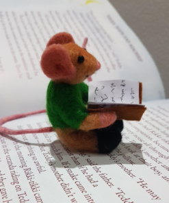 Cute Needle Felted Mouse Bookmark | Book Lovers Gift Idea