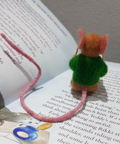 Cute Needle Felted Mouse Bookmark | Book Lovers Gift Idea