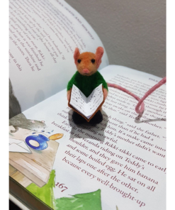 Cute Needle Felted Mouse Bookmark | Book Lovers Gift Idea