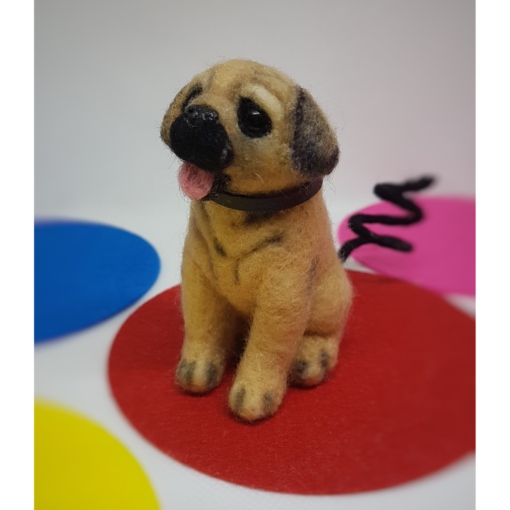 Needle Felted Pug, Cute Bookmark | Dog Lovers Gift Idea
