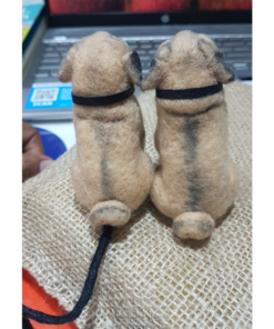 Needle Felted Pug, cute bookmark | Dog Lovers Gift Idea