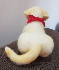 Needle Felted Labrador Puppy, Dog Portrait, Pet Memorial gift for dog lovers.