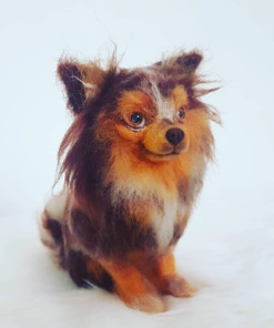 Needle Felted Chihuahua, Dog Portrait, Pet Memorial gift