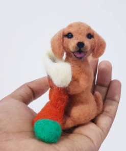 Needle Felted Puppy, Dog Portrait | gift for dog lovers