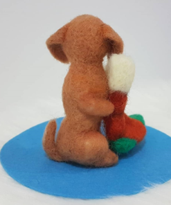 Needle Felted Puppy, Dog Portrait | gift for dog lovers 