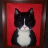 Needle Felted Cat in Frame | Pet Memorial Gift