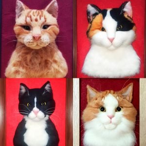 Needle Felted Ragdoll Cat 15 Custom Needle Felted Cat, Cat Lover Gift, Needle Felted Animals