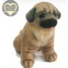 Mini Pug Needle Felted Dog Portrait | Gift for dog lovers