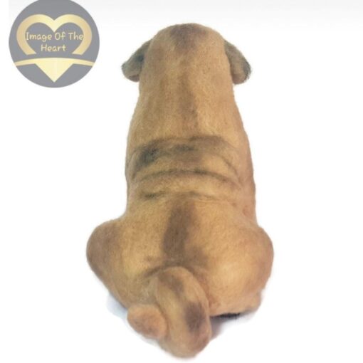 Mini Pug Needle Felted Dog Portrait | Gift For Dog Lovers