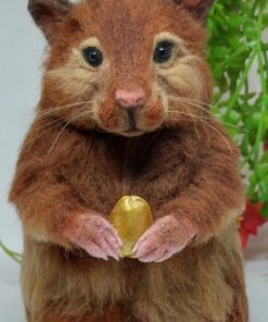 Needle Felted Hamster, Wool Felted Mouse