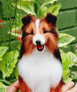 Sheltie, Shetland Sheepdog Needle Felted Dog Pet Portrait