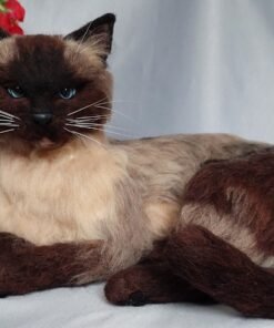Needle Felted Siamese Cat |Customer Pet Portrait 15 20220926 094644
