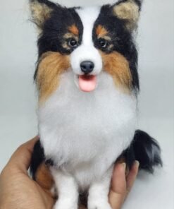Sheltie, Shetland Sheepdog Needle Felted Dog Pet Portrait