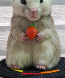 Needle Felted Hamster, Wool Felted Mouse