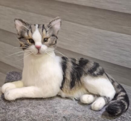 Needle Felted  Cat |Customer Pet Portrait