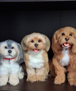 Custom Needle Felted Dog Portrait, Gift for Dog Lovers. 3 felted dog portraits