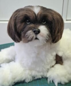 Custom Needle Felted Dog Portrait, Gift for Dog Lovers.