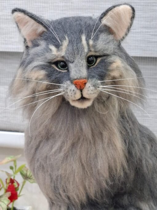 Needle Felted  Cat |Customer Pet Portrait