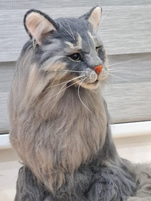 Needle Felted  Cat |Customer Pet Portrait - Image 6