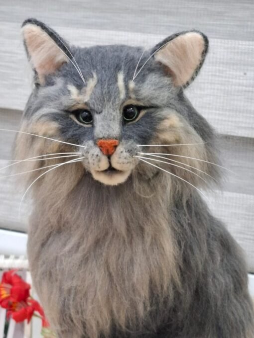 Needle Felted  Cat |Customer Pet Portrait - Image 5