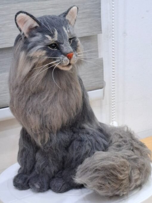 Needle Felted  Cat |Customer Pet Portrait - Image 9