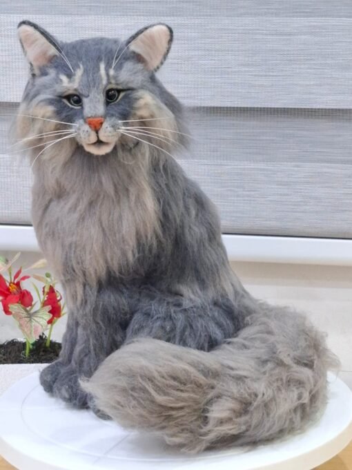 Needle Felted  Cat |Customer Pet Portrait - Image 7