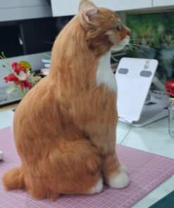 Needle Felted Ginger Cat |Customer Pet Portrait 12 WhatsApp Image 2026 01 31 at 00.17.02